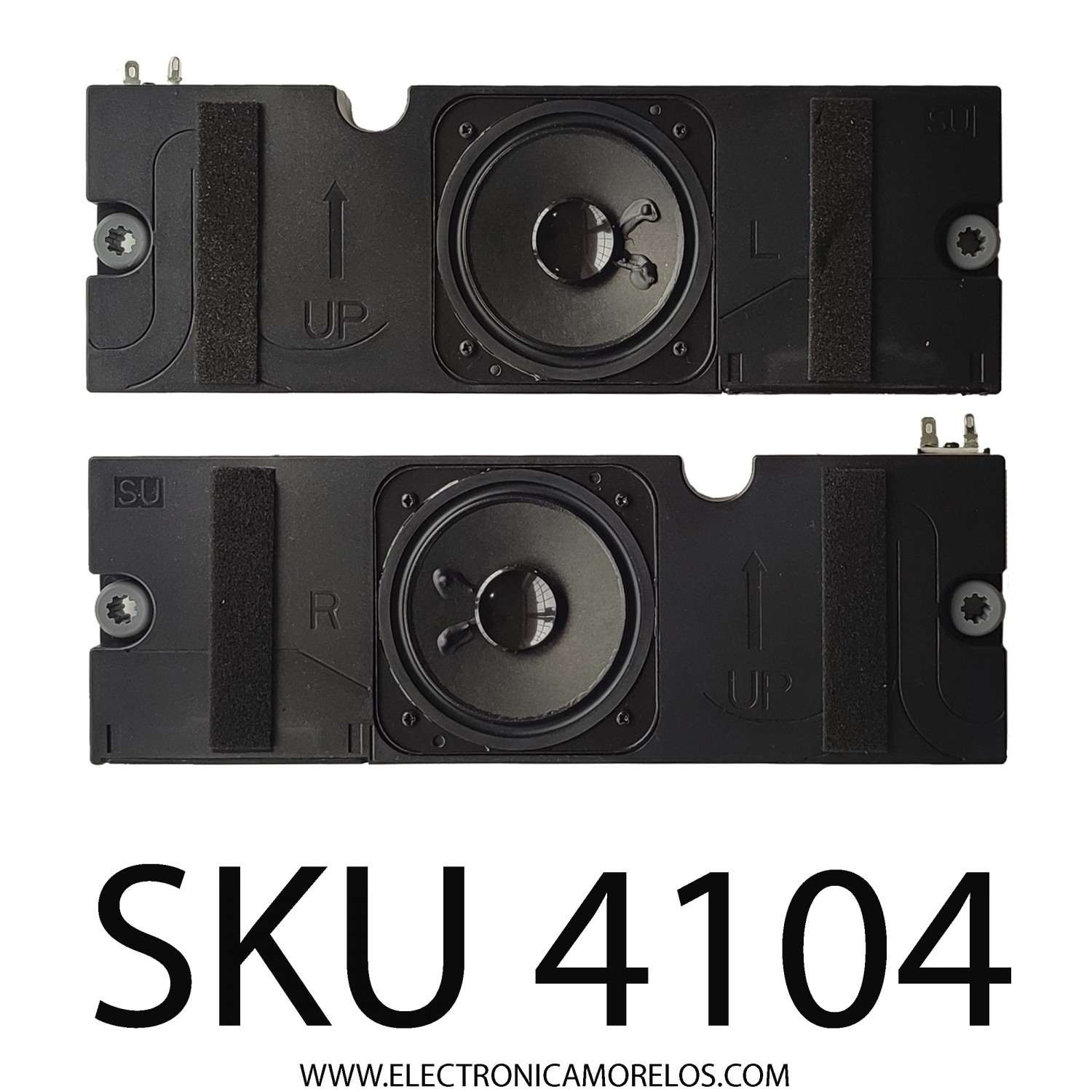 KIT DE BOCINAS PARA TV VIZIO / NUMERO DE PARTE 378G0160380YLA / 8Ω 16W / 378G0160360YRA / MODELO OLED65-H1 OTYPZSLX / P85QX-J01